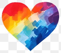 PNG Rainbow heart abstract backgrounds creativity. AI generated Image by rawpixel.