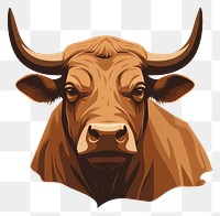PNG Bull livestock wildlife buffalo. AI generated Image by rawpixel.