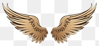 PNG Doodle wings vulture flying bird. AI generated Image by rawpixel.