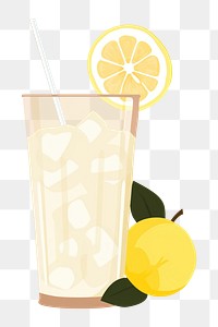 PNG Lemonade drink food beverage. 