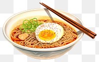 PNG Japanese ramen soup food meal dish. 