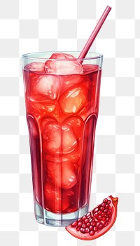 PNG Pomegranate juice cocktail fruit. 