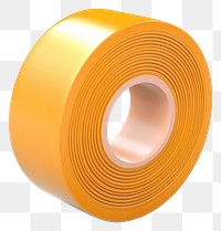 PNG  Tape white background circle yellow. AI generated Image by rawpixel.