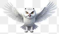 PNG Snowy owl cartoon animal white. 