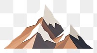 PNG Mountain nature art gray background. 