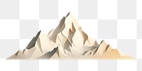 PNG Mountain nature paper art. AI generated Image by rawpixel.