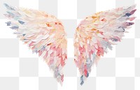 PNG Angel wing petal paper art. 