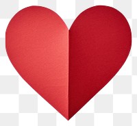 PNG Heart symbol paper red. 