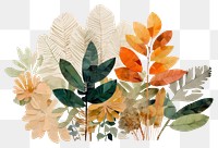 PNG Plant backgrounds painting pattern. 