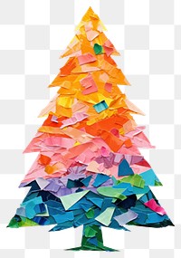 PNG Christmas tree paper origami art. 