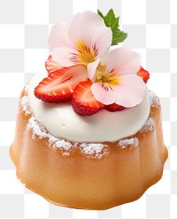 PNG  Cute cake dessert icing cream. AI generated Image by rawpixel.