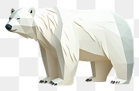 PNG Polar bear wildlife mammal animal. 