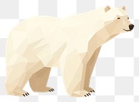 PNG Polar bear wildlife mammal animal. 