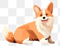 PNG Pembroke Welsh Corgi dog mammal animal pet. 