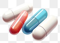 PNG Capsule pill medication variation. AI generated Image by rawpixel.