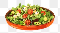 PNG Vegan salad food vegetable plant. 