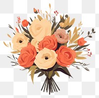 PNG Flower bouquet plant rose art. 