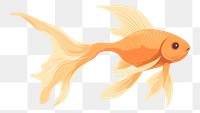 PNG Orange fantail fish goldfish animal underwater. AI generated Image by rawpixel.