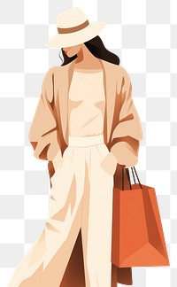 PNG Women shopping adult bag consumerism. AI generated Image by rawpixel.