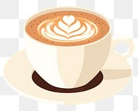 PNG Cup coffee latte drink. AI generated Image by rawpixel.