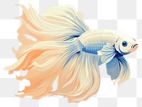 PNG Blue betta fish goldfish animal underwater. AI generated Image by rawpixel.