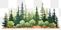 PNG Forest painting plant tree. AI generated Image by rawpixel.