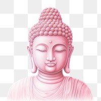 PNG Buddha white background representation spirituality. 