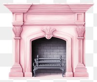 PNG A fireplace furniture hearth white background. AI generated Image by rawpixel.