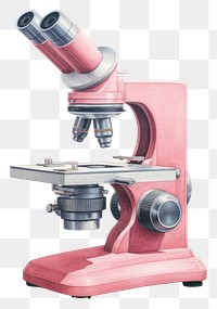 PNG A microscope red white background magnification. 