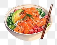 PNG Food chopsticks vegetable seafood. AI generated Image by rawpixel.