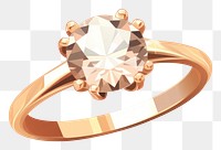 PNG Diamond ring gemstone jewelry celebration. AI generated Image by rawpixel.