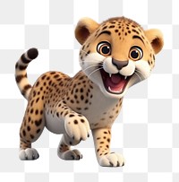 PNG A cute Leopard leopard wildlife cheetah. AI generated Image by rawpixel.