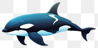 PNG Orca cartoon animal mammal. AI generated Image by rawpixel.