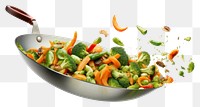 PNG Wok vegetable freshness cookware. 