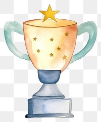 PNG Trophy white background achievement decoration. 