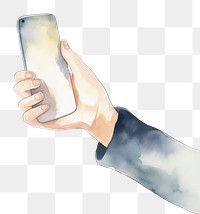 PNG Hand holding mobile phone white background photographing portability. AI generated Image by rawpixel.