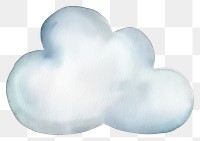 PNG Cloud white white background cushion. 