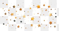 PNG Stars backgrounds confetti white background. 