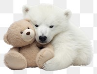 PNG Cuddle mammal animal white. AI generated Image by rawpixel.