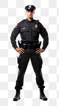 PNG Cop officer adult white background. AI generated Image by rawpixel.