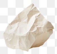 PNG White crumpled paper. 