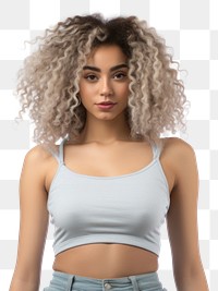 PNG Crop top t shirt adult woman  