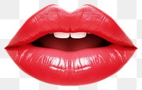 PNG Beautiful lip cosmetics lipstick white background. 