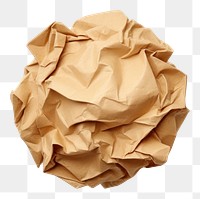 PNG brown crumpled paper. 