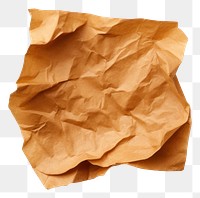 PNG brown crumpled paper. 