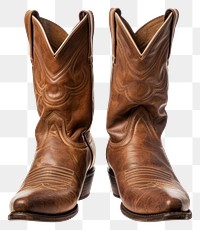 PNG Cowboy boots footwear shoe white background