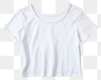 PNG Crop top t shirt t-shirt blouse white. 