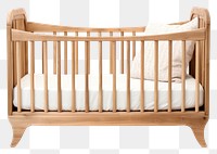 PNG Crib furniture bed white background. 