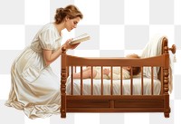 PNG Crib baby furniture reading. 