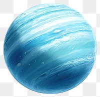 PNG Planet uranus sphere space astronomy. AI generated Image by rawpixel.